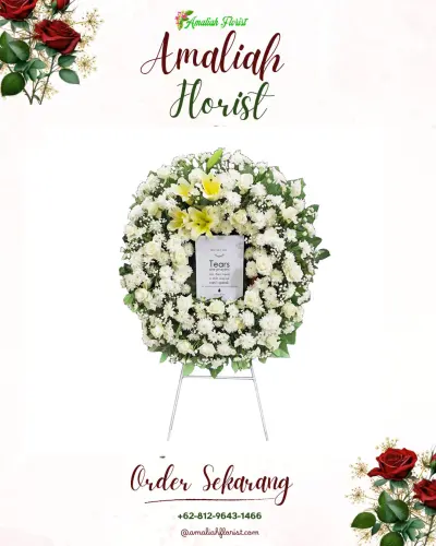 Krans Bunga Duka Cita di Cigudeg